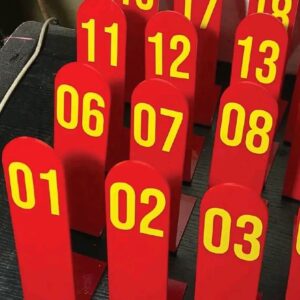 Acrylic table numbers