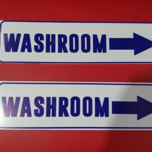 Washroom Sign